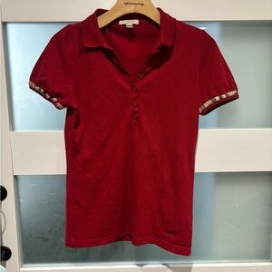 Burberry Brit Red Polo Shirt